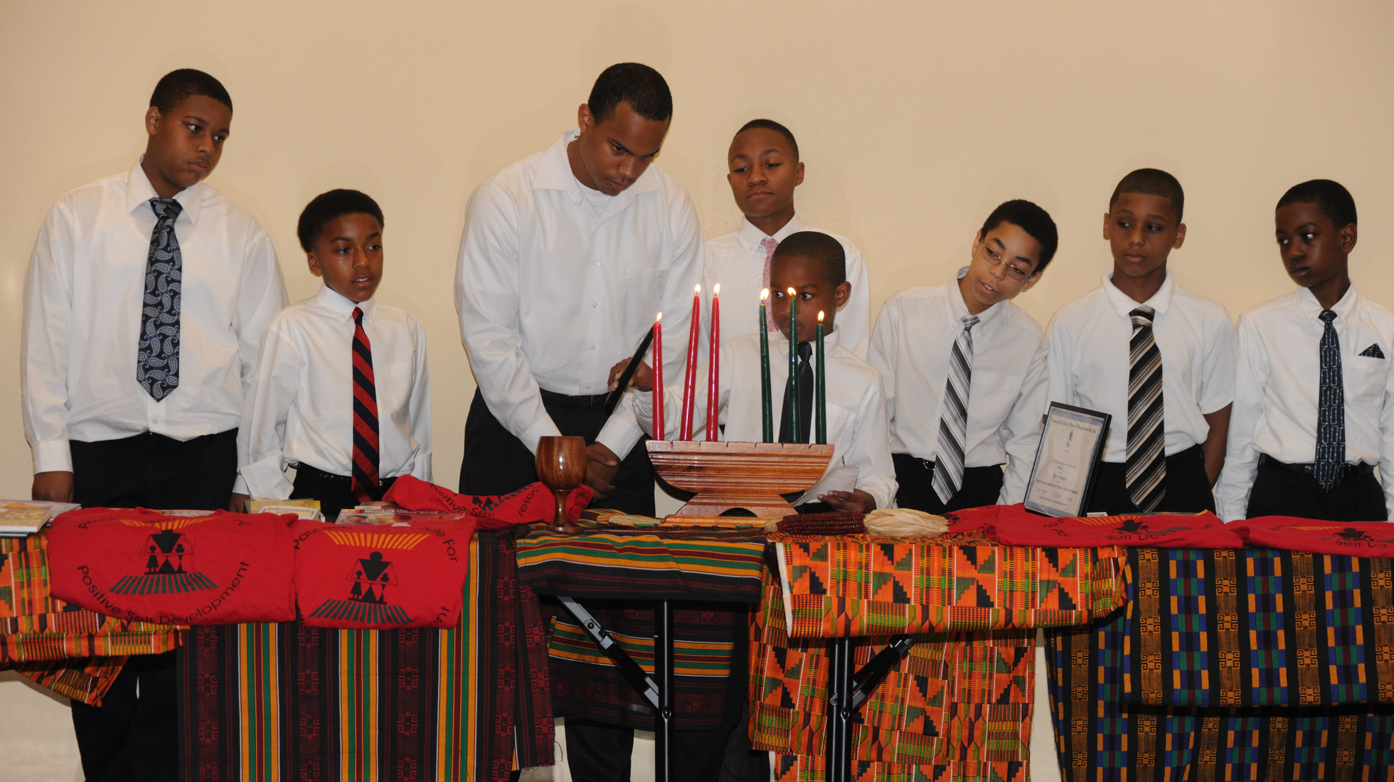 The young men and mentors of the Paul Robeson Institute