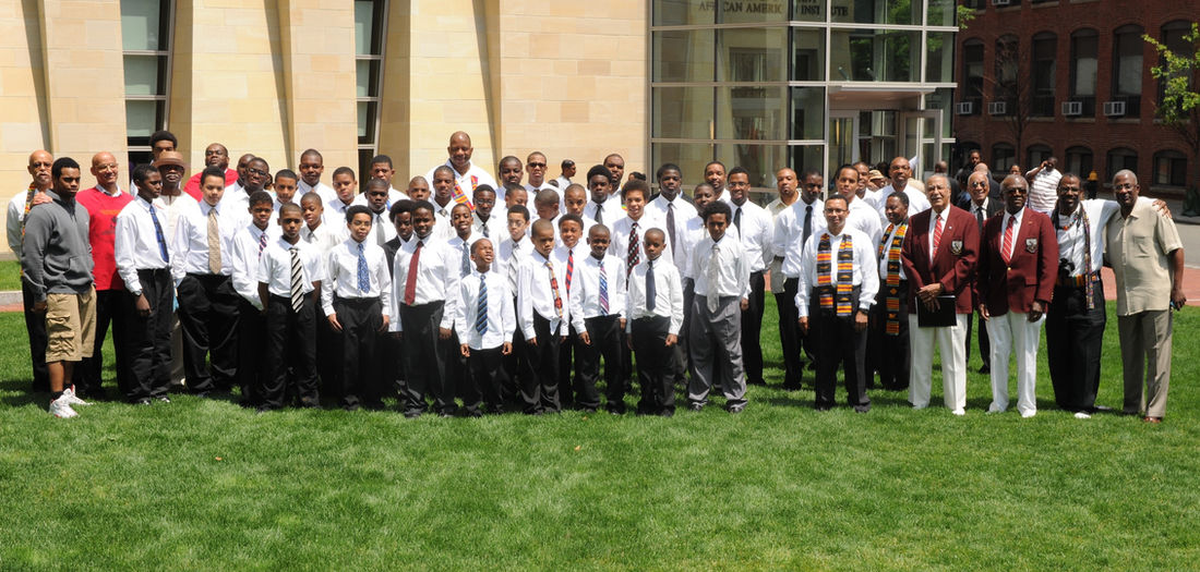 The young men and mentors of the Paul Robeson Institute